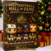 NFL Pro Football Hall of Fame 2025 Advent Calendar, Christmas Countdown Advent Calendar Gift Box with 24 Acrylic Ornaments