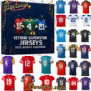 NFL Retired Superstar Jerseys 2025 Advent Calendar, Christmas Countdown Advent Calendar Gift Box with 24 Acrylic Ornaments