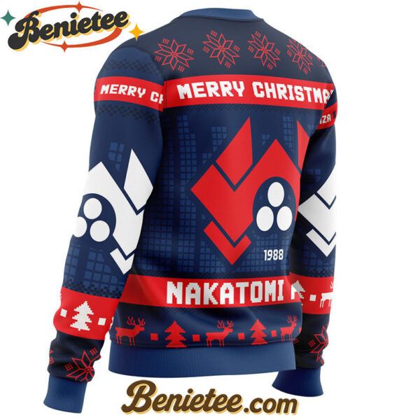 Nakatomi Plaza Die Hard Ugly Christmas Sweater
