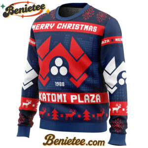 Nakatomi Plaza Die Hard Ugly Christmas Sweater