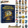 Nashville Predators 25th Anniversary Advent Calendar 2025, Christmas Countdown Advent Calendar Gift Box with 24 Acrylic Ornaments
