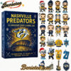 Nashville Predators 27th Anniversary Advent Calendar 2025, Christmas Countdown Advent Calendar Gift Box with 24 Acrylic Ornaments