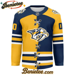 Nashville Predators - Premium NHL Personalized Split Color Hockey Jersey