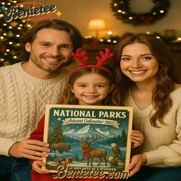 National Parks Advent Calendar 2025, Christmas Countdown Advent Calendar Gift Box with 24 Acrylic Ornaments
