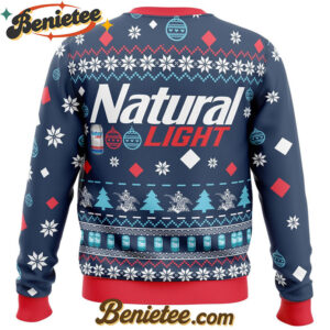 Natural Light Beer Ugly Christmas Sweater