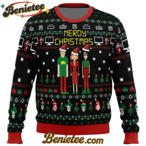 Nerdy Christmas The IT Crowd Ugly Christmas Sweater