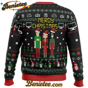 Nerdy Christmas The IT Crowd Ugly Christmas Sweater