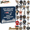 New England Patriots Advent Calendar 2025 – 65th Anniversary Edition, Christmas Countdown Advent Calendar Gift Box with 24 Acrylic Ornaments