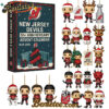 New Jersey Devils Advent Calendar, Christmas Countdown Advent Calendar Gift Box with 24 Acrylic Ornaments