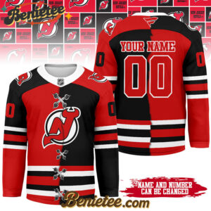 New Jersey Devils - Premium NHL Personalized Split Color Hockey Jersey