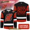 New Jersey Devils - Premium NHL Red Friday Hockey Jersey