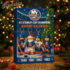 New York Islanders Advent Calendar, Christmas Countdown Advent Calendar Gift Box with 24 Acrylic Ornaments