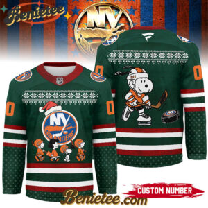 New York Islanders - Premium NHL Peanuts Snoopy Hockey Jersey