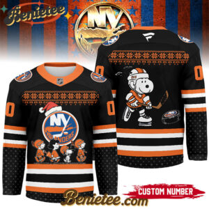 New York Islanders - Premium NHL Peanuts Snoopy Hockey Jersey Ver 2