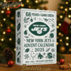 New York Jets 66th Anniversary Pop Advent Calendar, Christmas Countdown Advent Calendar Gift Box with 24 Acrylic Ornaments