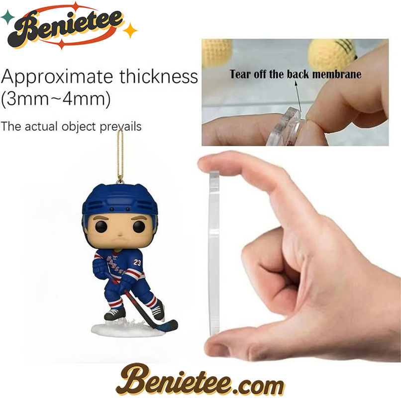 New York Rangers 100th Anniversary Advent Calendar 2025, Christmas Countdown Advent Calendar Gift Box with 24 Acrylic Ornaments