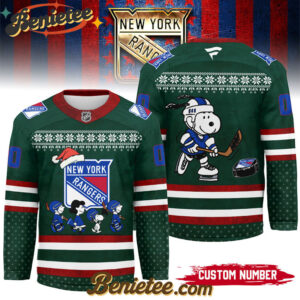 New York Rangers - Premium NHL Peanuts Snoopy Hockey Jersey