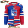 New York Rangers - Premium NHL Personalized Split Color Hockey Jersey