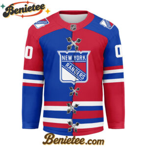 New York Rangers - Premium NHL Personalized Split Color Hockey Jersey