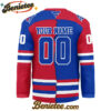 New York Rangers - Premium NHL Personalized Split Color Hockey Jersey