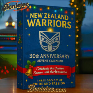 New Zealand Warriors 30th Anniversary Advent Calendar, Christmas Countdown Advent Calendar Gift Box with 24 Acrylic Ornaments