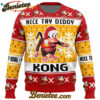 Nice Try Diddy Kong Meme Donkey Kong Ugly Christmas Sweater
