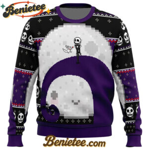 Nightmare Before Christmas Jack Moon Ugly Christmas Sweater