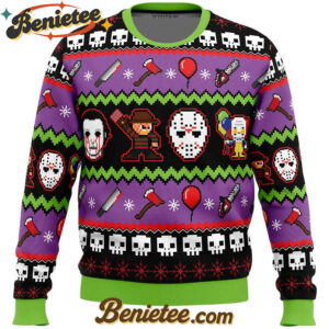 Nightmares on Halloween Ugly Christmas Sweater