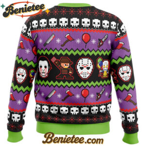 Nightmares on Halloween Ugly Christmas Sweater