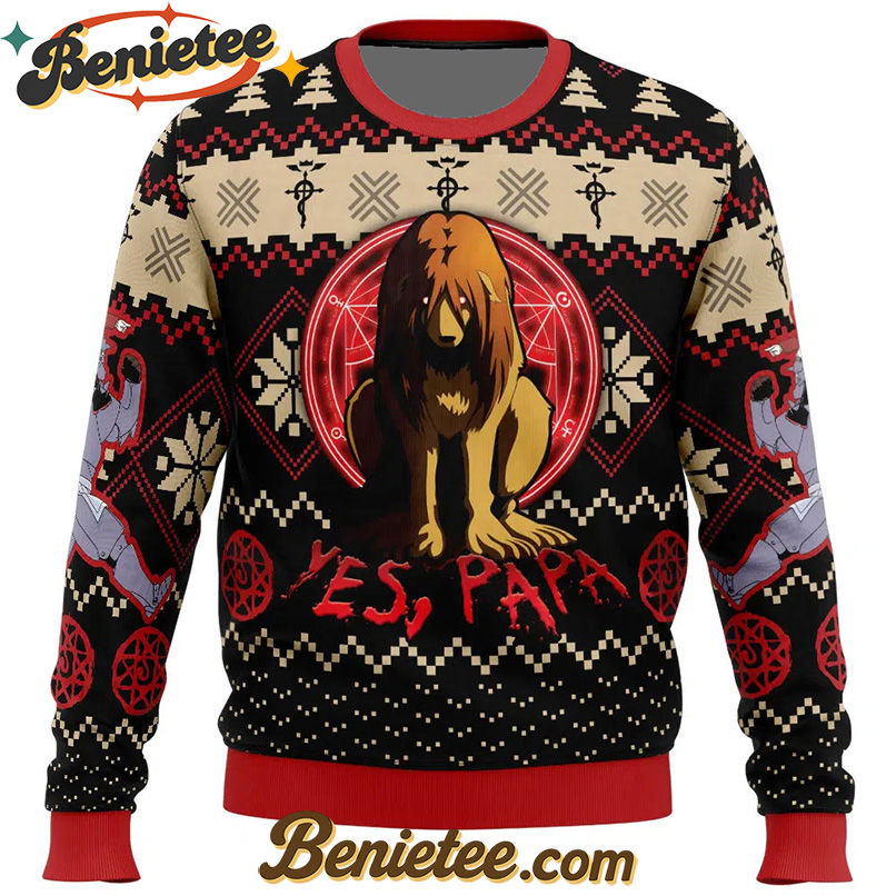 Nina Yes Papa Fullmetal Alchemist Ugly Christmas Sweater