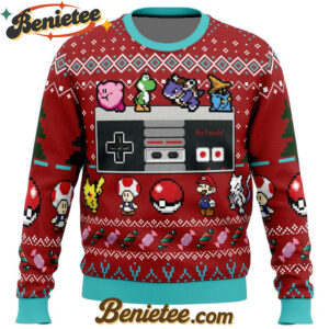 Nintendo Controller Ugly Christmas Sweater