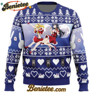 Nodoka & Mai Rascal Does Not Dream of Bunny Girl Senpai Ugly Christmas Sweater