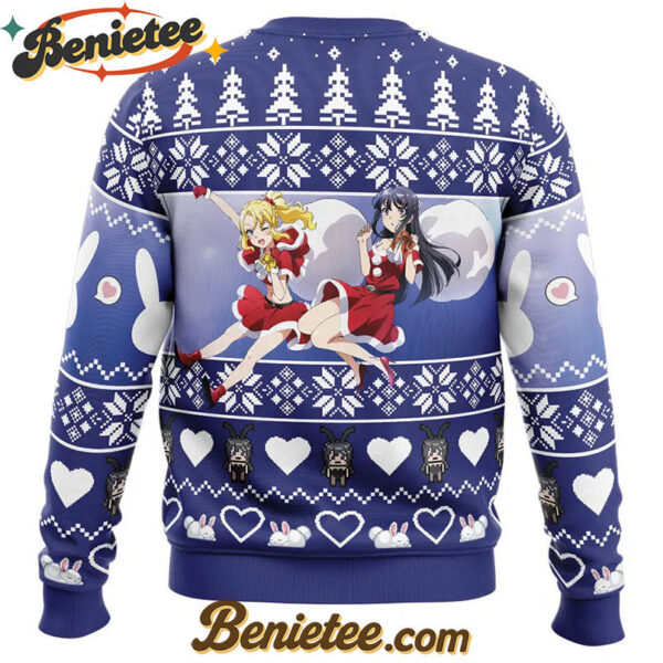 Nodoka & Mai Rascal Does Not Dream of Bunny Girl Senpai Ugly Christmas Sweater