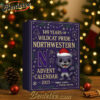 Northwestern Wildcats 149th Anniversary Pop Advent Calendar, Christmas Countdown Advent Calendar Gift Box with 24 Acrylic Ornaments
