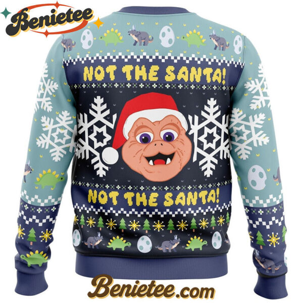 Not the Santa Dinosaurs Ugly Christmas Sweater