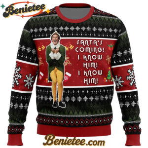 OMG Santa Elf Ugly Christmas Sweater