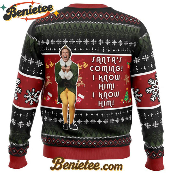 OMG Santa Elf Ugly Christmas Sweater