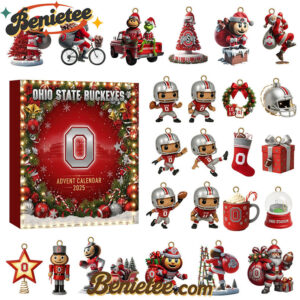 OSB Festive Collectibles Premium Advent Calendar 2025, Christmas Countdown Advent Calendar Gift Box with 24 Acrylic Ornaments
