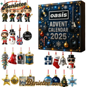 Oasis Advent Calendar 2025, Christmas Countdown Advent Calendar Gift Box with 24 Acrylic Ornaments