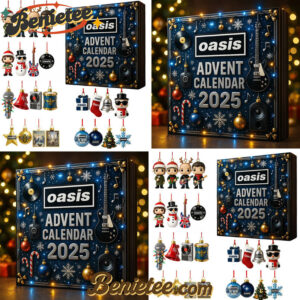 Oasis Advent Calendar 2025, Christmas Countdown Advent Calendar Gift Box with 24 Acrylic Ornaments