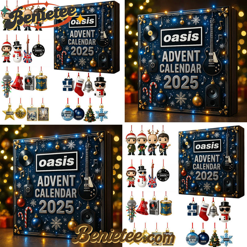 Oasis Advent Calendar 2025, Christmas Countdown Advent Calendar Gift Box with 24 Acrylic Ornaments