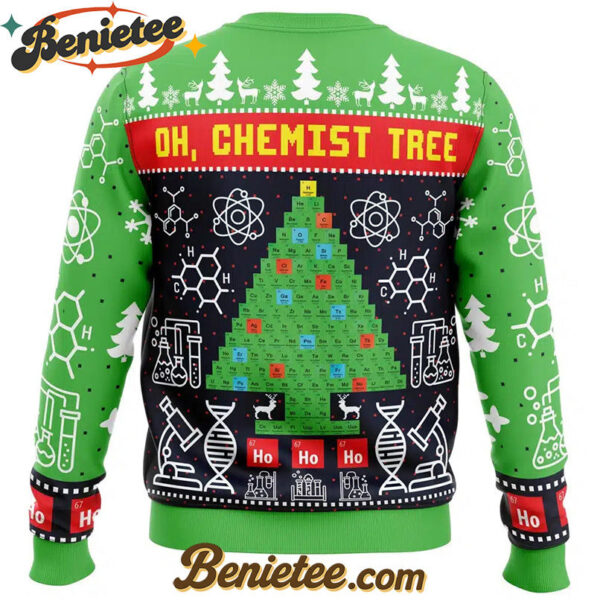Oh, Chemist Tree Science Ugly Christmas Sweater