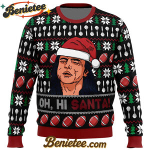 Oh, Hi Santa The Room Ugly Christmas Sweater