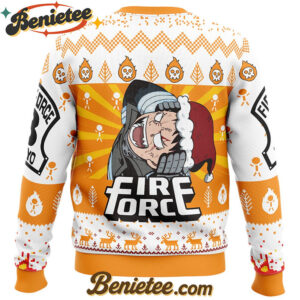 Oh No, Not That Anything But Christmas Fire Force Ugly Christmas Sweater