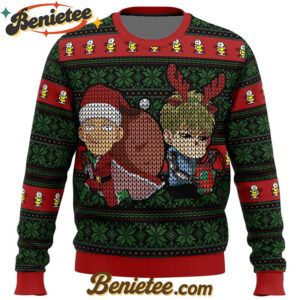One Punch Man Holiday Ugly Christmas Sweater