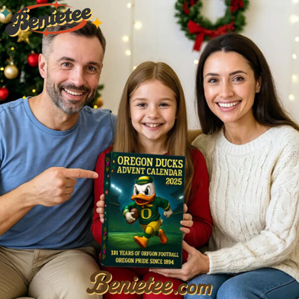 Oregon Ducks Advent Calendar 131st Anniversary - 2025, Christmas Countdown Advent Calendar Gift Box with 24 Acrylic Ornaments