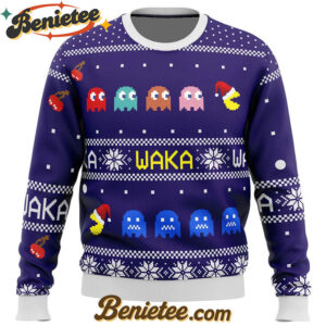 PACMAN waka waka Ugly Christmas Sweater