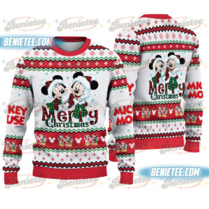 Disney Mickey Ugly Christmas Sweater, Mickey Mouse Sweater, Disney Character Sweater