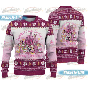 Disney Mickey and Friends Christmas Family Silly Xmas Leds Ugly Christmas Sweater, Disney Ugly Sweater, Disney Christmas Family Party