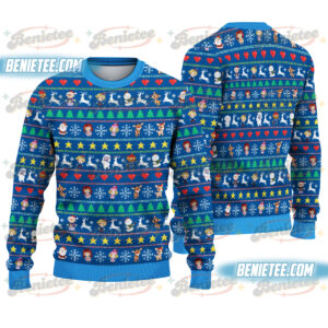 Vintage Rudolph The Red-Nosed Reindeer Christmas Ugly Sweater, Rudolph Ugly Sweatshirt, Rudolph Reindeer Xmas Ugly Sweater